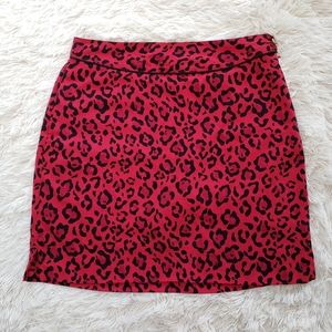 ⛳EP Pro red cheetah print golf skort size 6